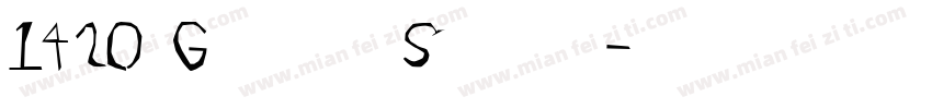 1420 Gothic Script字体转换